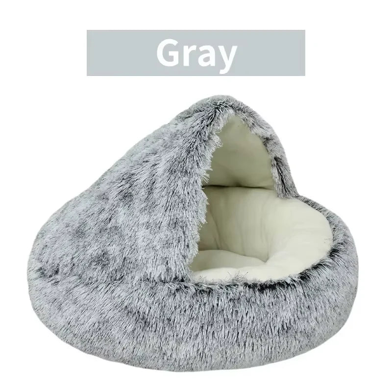 🐱 Product: Winter Plush Pet Cat Bed Round Cat Cushion