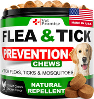 Whisker Bark Haven – Natural Flea & Tick Prevention Soft Chews (Vet-Formulated, Made in USA)