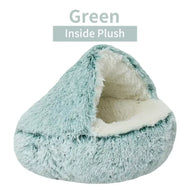 🐱 Product: Winter Plush Pet Cat Bed Round Cat Cushion