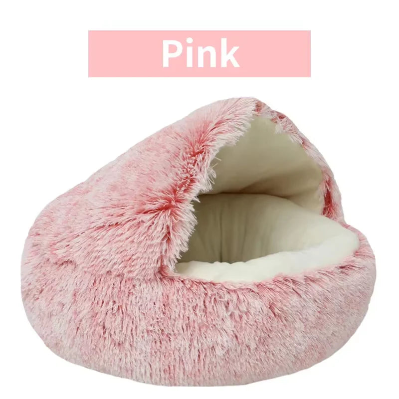 🐱 Product: Winter Plush Pet Cat Bed Round Cat Cushion